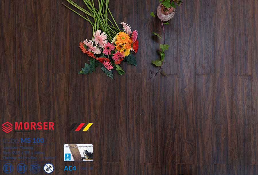 Sàn gỗ Morser 12mm cốt xanh MS100