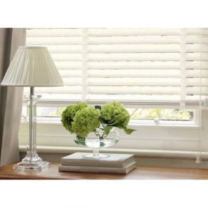 Rèm sáo gỗ 35mm ST030 màu trắng