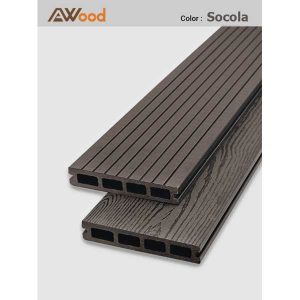 Sàn gỗ ngoài trời AWood HD140x25-4 Chocolate