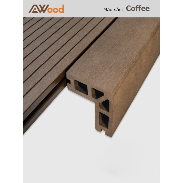 Thanh viền AWood SA60x25 Coffee