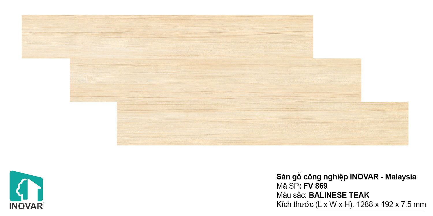 Sàn gỗ Inovar FV869 dày 7.5mm