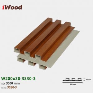 Tấm ốp tường trần 3 sóng iWood 3S30-3