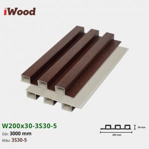 Tấm ốp tường trần 3 sóng iWood 3S30-5