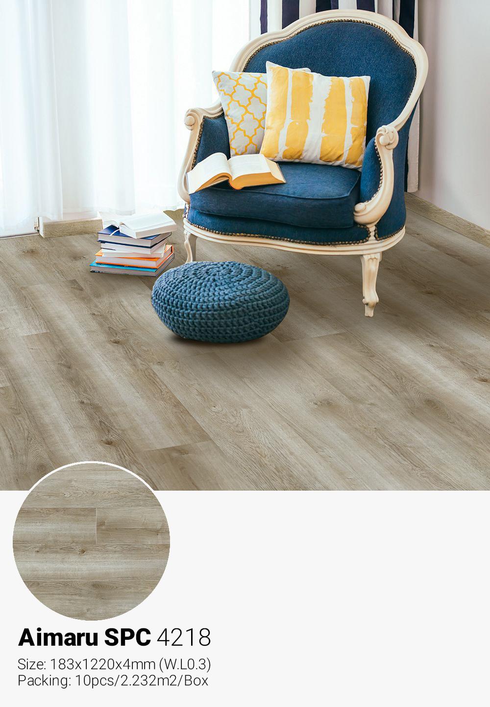 Sàn nhựa hèm khóa Aimaru SPC dày 4mm 4218