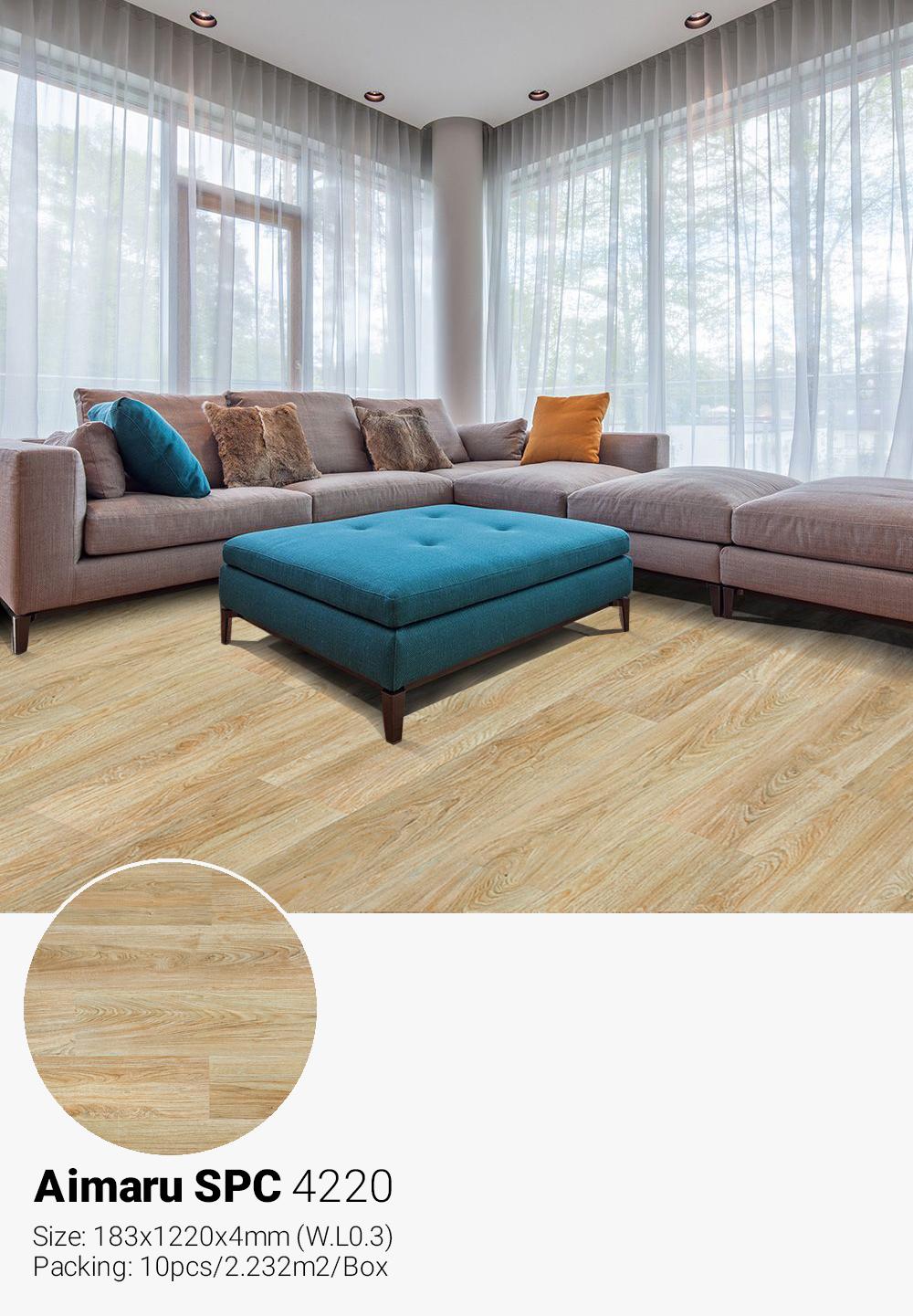 Sàn nhựa hèm khóa Aimaru SPC dày 4mm 4220