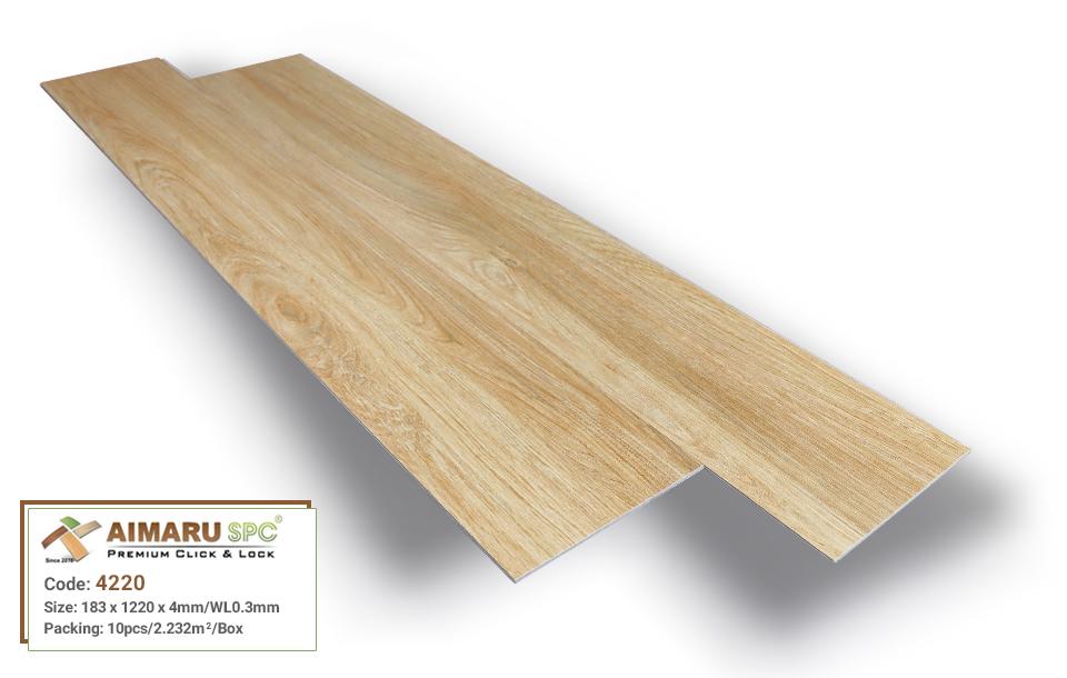Sàn nhựa hèm khóa Aimaru SPC dày 4mm 4220