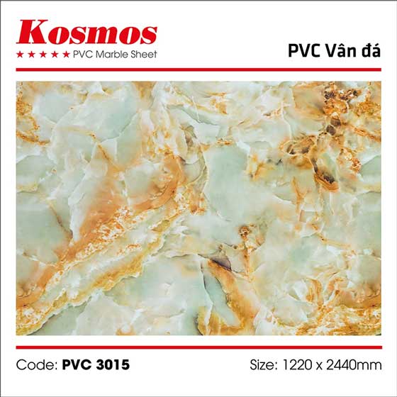 Tấm ốp tường PVC vân đá (nhựa giả đá) 3015