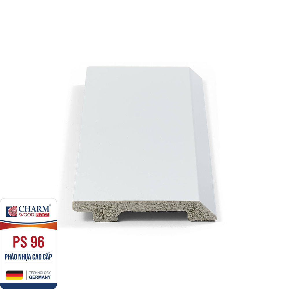 Len chân tường vân gỗ cao 9cm màu đen PS 96