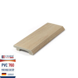 Len chân tường nhựa vân gỗ cao 7.5cm PVC 760