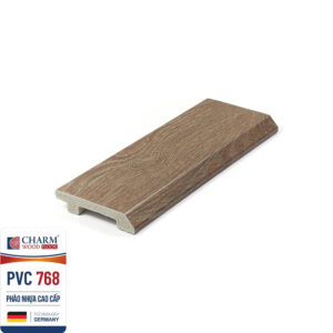 Len chân tường nhựa vân gỗ cao 7.5cm PVC 768